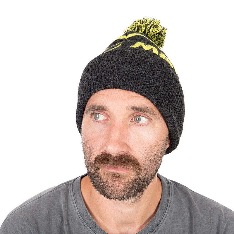Matrix Lime & Grey Bobble Hat